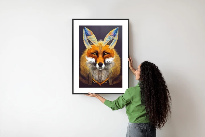Plakat Portret Lisa Na Ilustracji