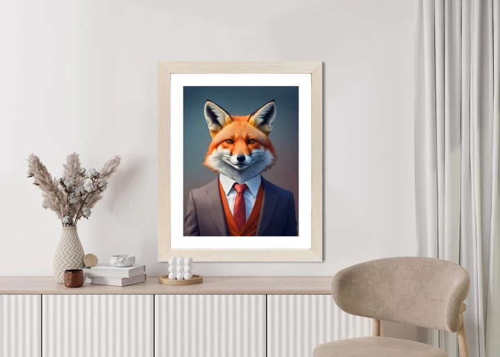 Plakat Portret Lisa W Ubraniu Mężczyzny