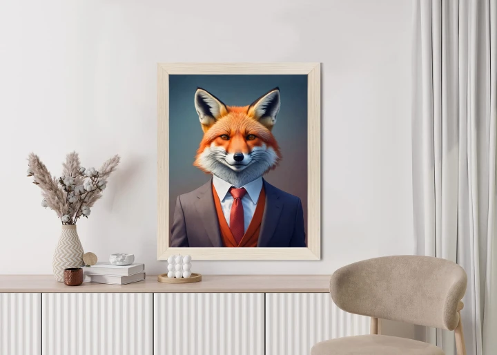 Plakat Portret Lisa W Ubraniu Mężczyzny