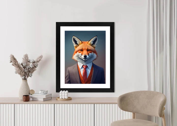 Plakat Portret Lisa W Ubraniu Mężczyzny