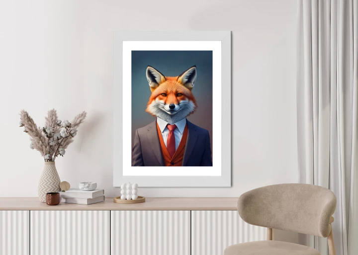 Plakat Portret Lisa W Ubraniu Mężczyzny