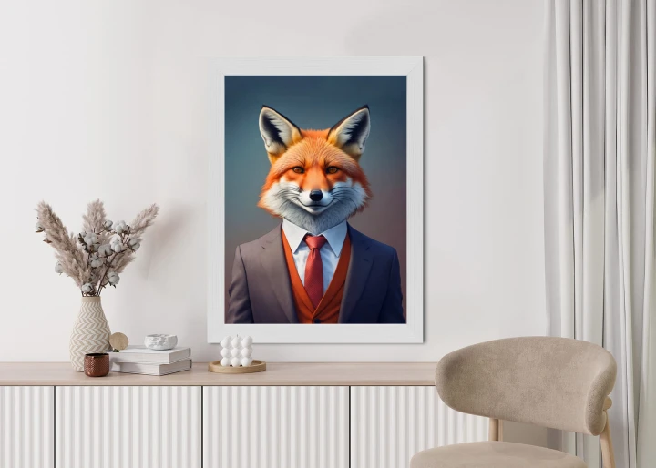 Plakat Portret Lisa W Ubraniu Mężczyzny