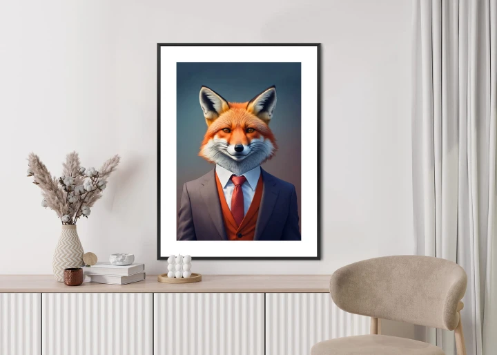 Plakat Portret Lisa W Ubraniu Mężczyzny