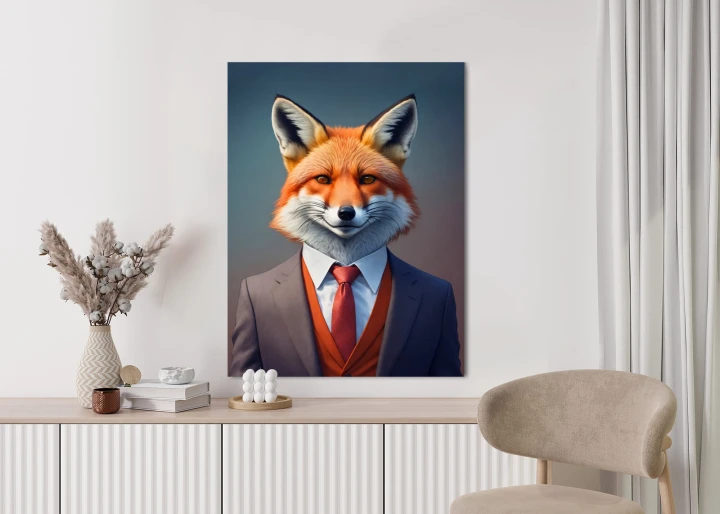 Plakat Portret Lisa W Ubraniu Mężczyzny