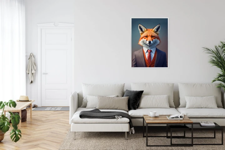 Plakat Portret Lisa W Ubraniu Mężczyzny