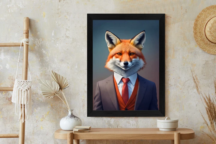 Plakat Portret Lisa W Ubraniu Mężczyzny