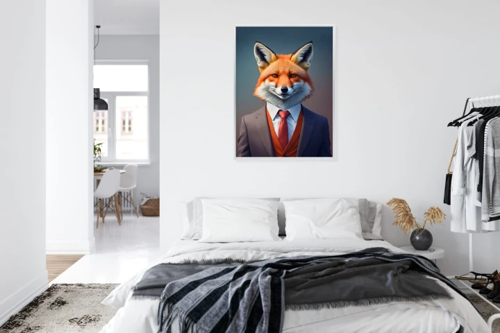 Plakat Portret Lisa W Ubraniu Mężczyzny