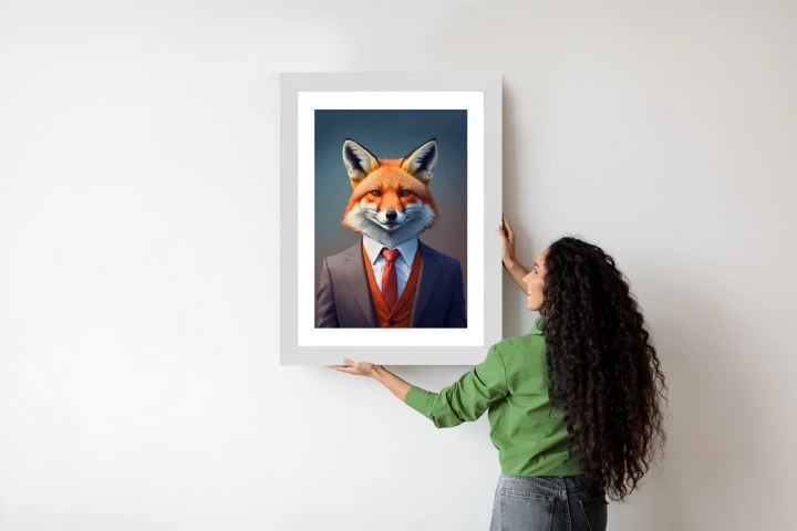 Plakat Portret Lisa W Ubraniu Mężczyzny