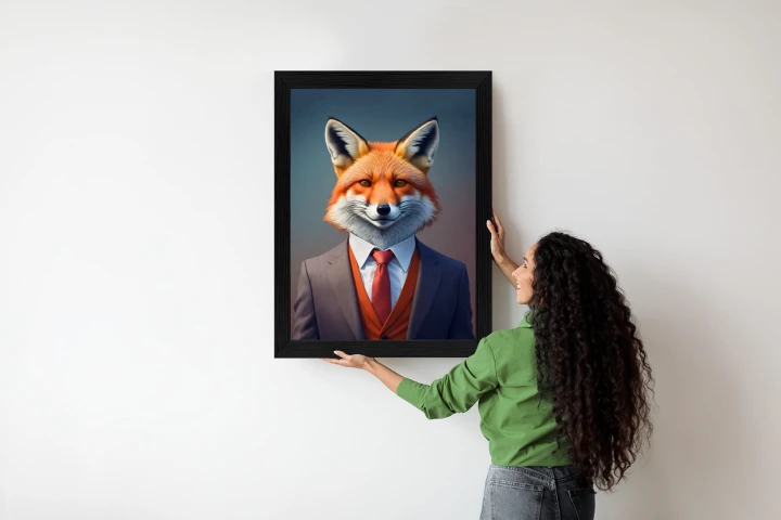 Plakat Portret Lisa W Ubraniu Mężczyzny