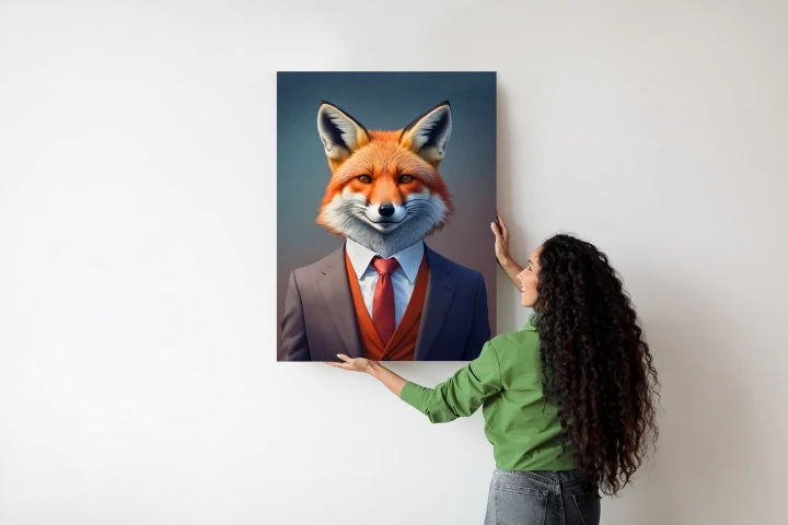 Plakat Portret Lisa W Ubraniu Mężczyzny