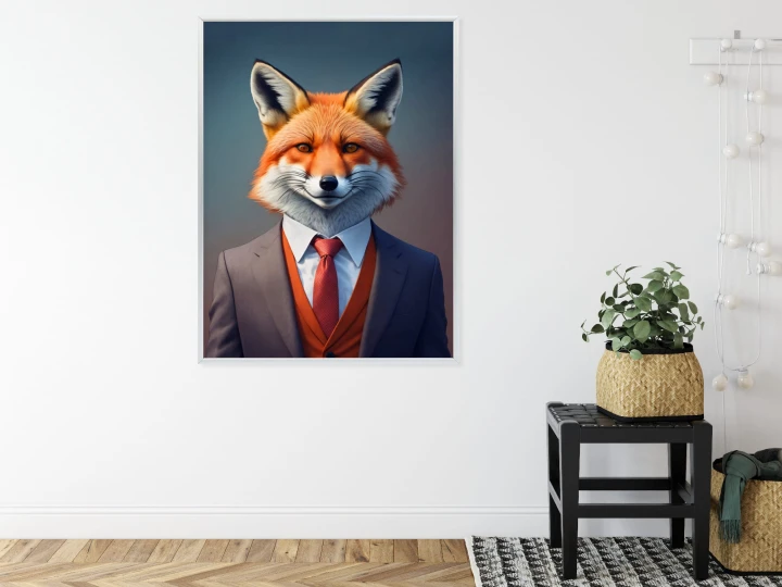 Plakat Portret Lisa W Ubraniu Mężczyzny