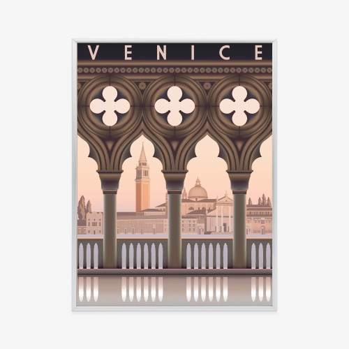 Plakat Wczesny Poranek W Wenecji