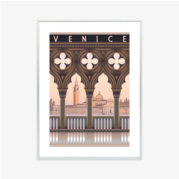 Plakat Wczesny Poranek W Wenecji