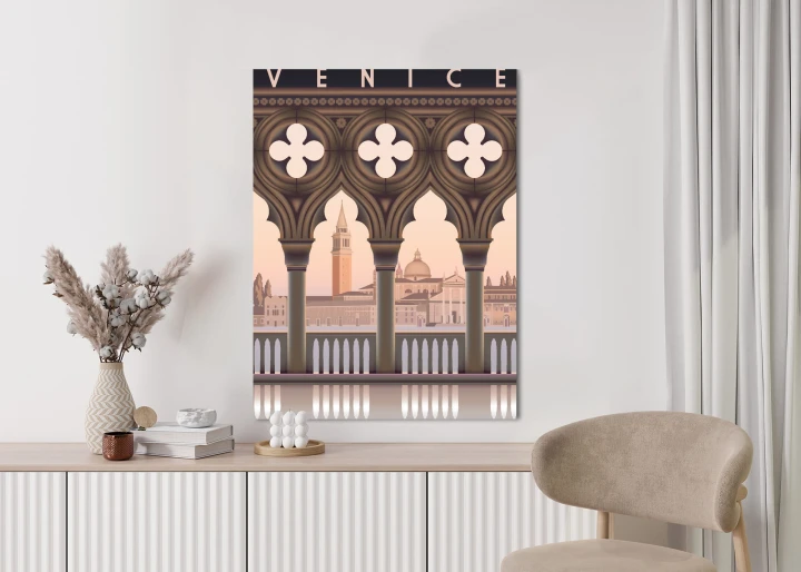 Plakat Wczesny Poranek W Wenecji