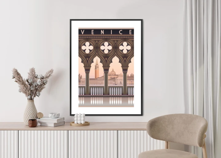 Plakat Wczesny Poranek W Wenecji