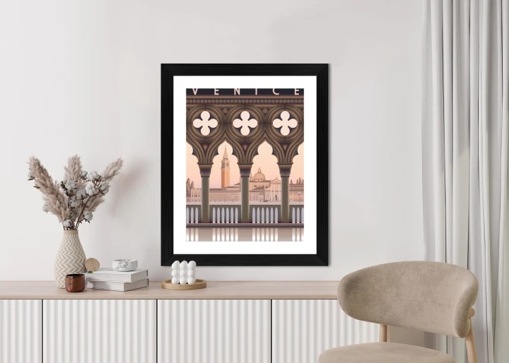 Plakat Wczesny Poranek W Wenecji
