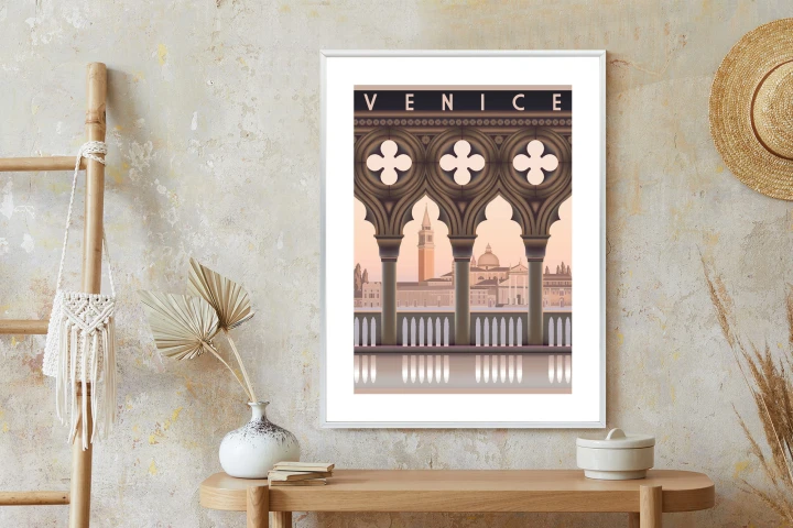 Plakat Wczesny Poranek W Wenecji