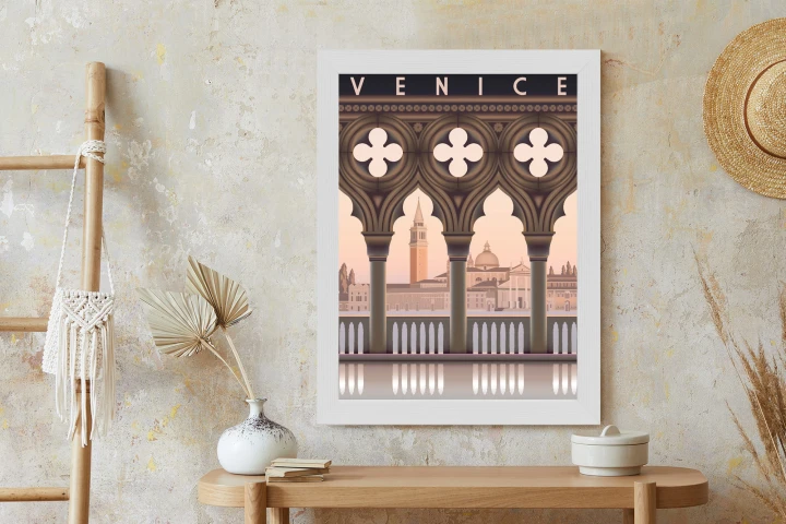 Plakat Wczesny Poranek W Wenecji