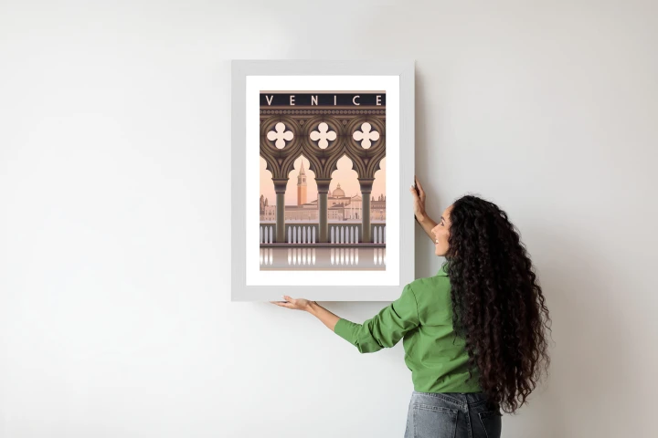 Plakat Wczesny Poranek W Wenecji