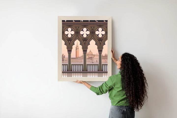 Plakat Wczesny Poranek W Wenecji