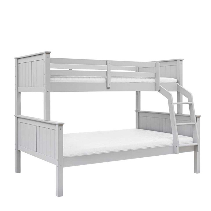 łóżko piętrowe 120x200 i 90x200 Collet w kolorze szarym