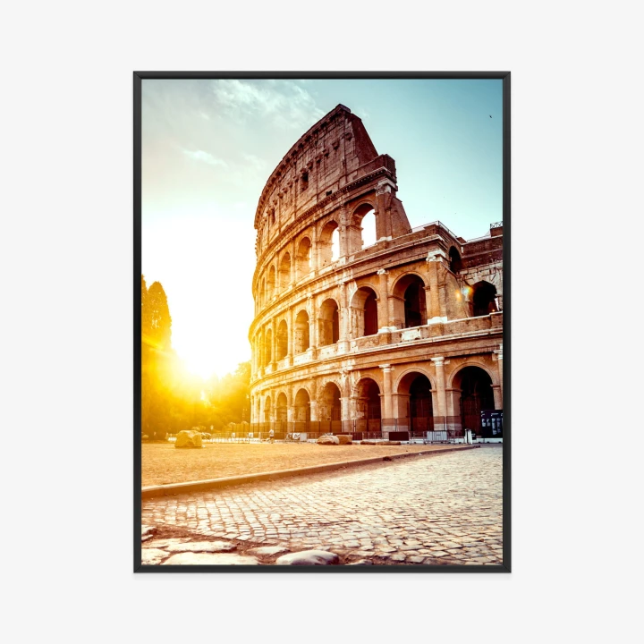 Plakat Starożytne Koloseum O Zachodzie Słońca