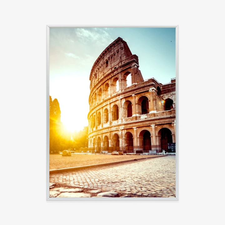 Plakat Starożytne Koloseum O Zachodzie Słońca