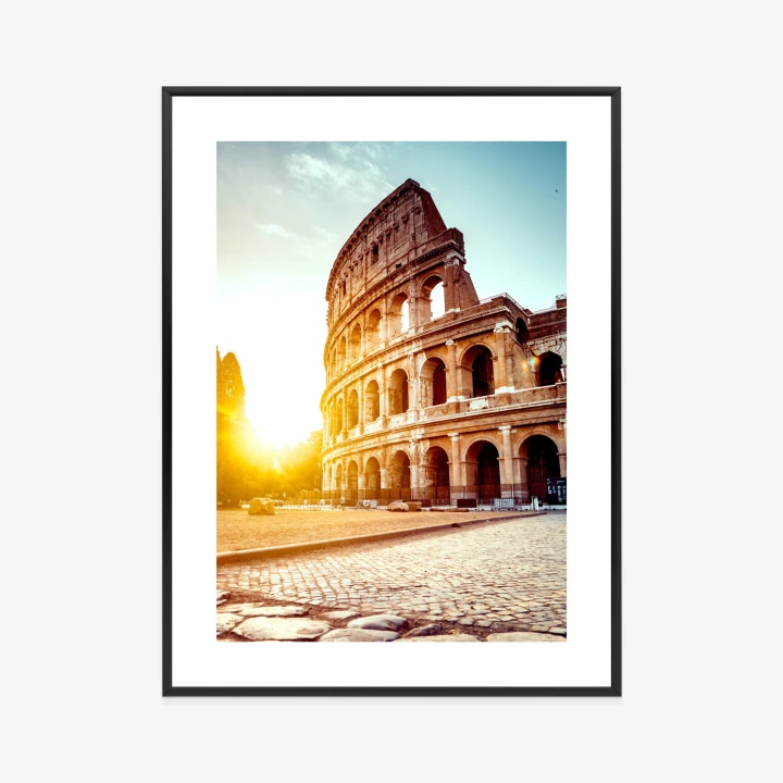 Plakat Starożytne Koloseum O Zachodzie Słońca