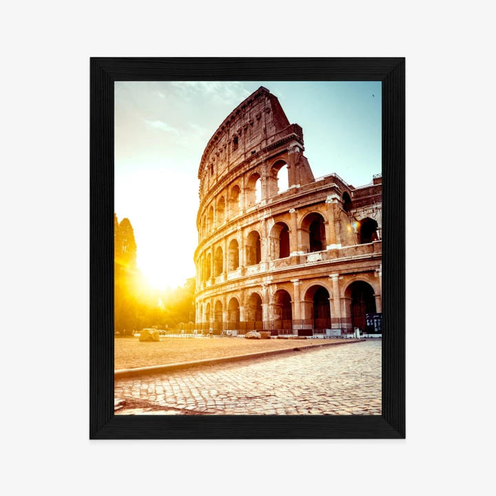 Plakat Starożytne Koloseum O Zachodzie Słońca