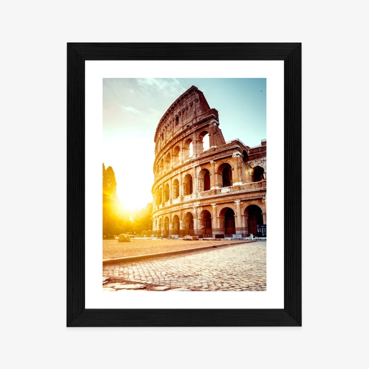 Plakat Starożytne Koloseum O Zachodzie Słońca