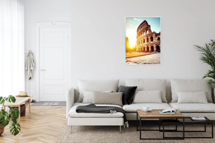 Plakat Starożytne Koloseum O Zachodzie Słońca