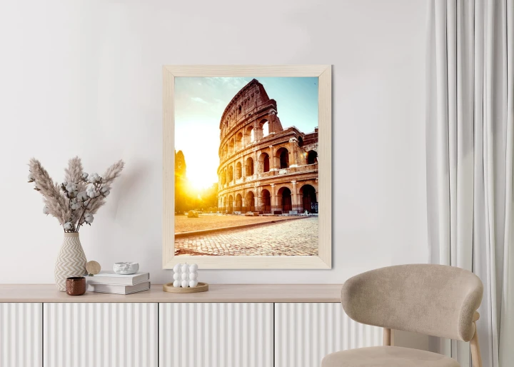 Plakat Starożytne Koloseum O Zachodzie Słońca