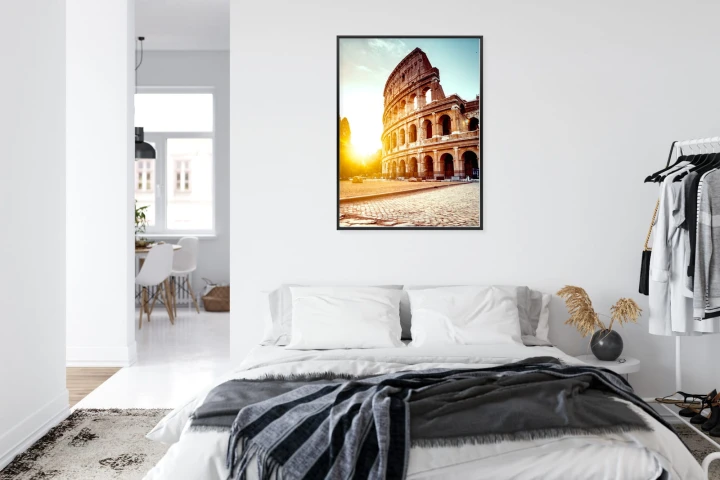 Plakat Starożytne Koloseum O Zachodzie Słońca