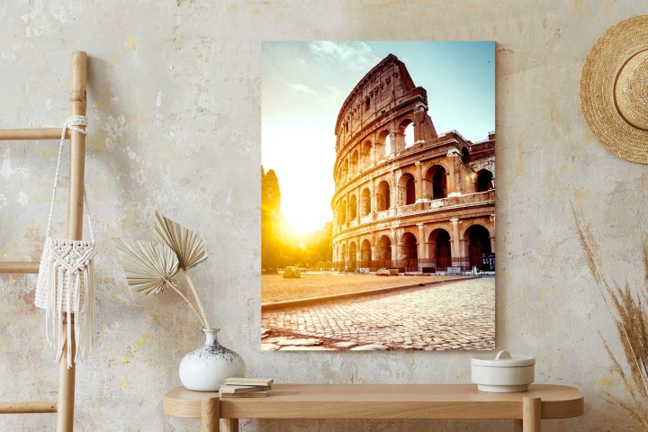 Plakat Starożytne Koloseum O Zachodzie Słońca