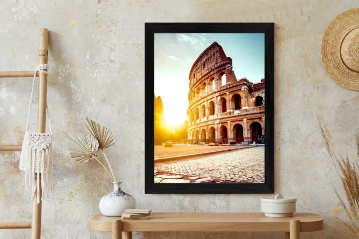 Plakat Starożytne Koloseum O Zachodzie Słońca