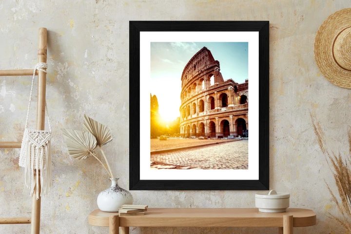 Plakat Starożytne Koloseum O Zachodzie Słońca