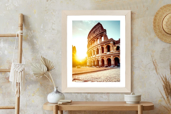 Plakat Starożytne Koloseum O Zachodzie Słońca