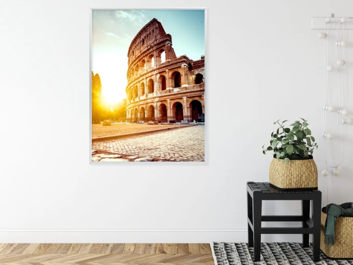 Plakat Starożytne Koloseum O Zachodzie Słońca