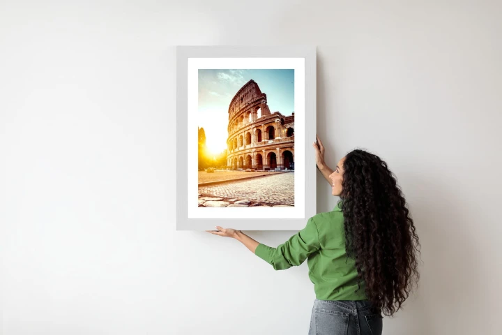 Plakat Starożytne Koloseum O Zachodzie Słońca