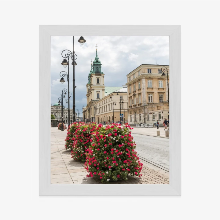 Plakat Kościół Świętego Krzyża W Dzielnicy Śródmieście W Warszawie