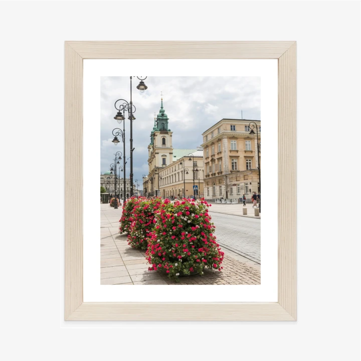 Plakat Kościół Świętego Krzyża W Dzielnicy Śródmieście W Warszawie