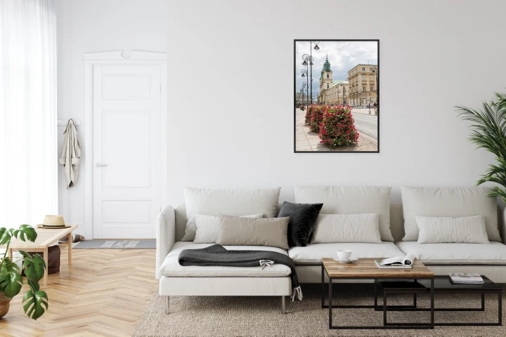 Plakat Kościół Świętego Krzyża W Dzielnicy Śródmieście W Warszawie