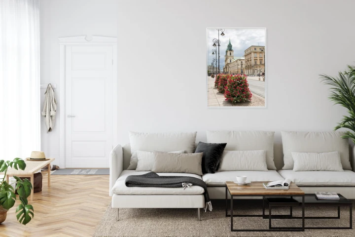 Plakat Kościół Świętego Krzyża W Dzielnicy Śródmieście W Warszawie