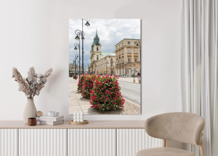 Plakat Kościół Świętego Krzyża W Dzielnicy Śródmieście W Warszawie