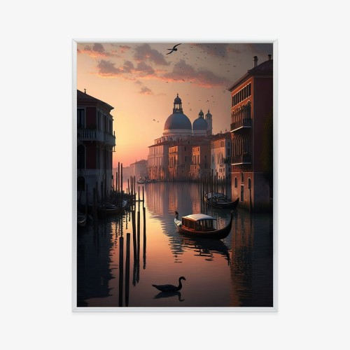 Plakat Zachód Słońca W Wenecji