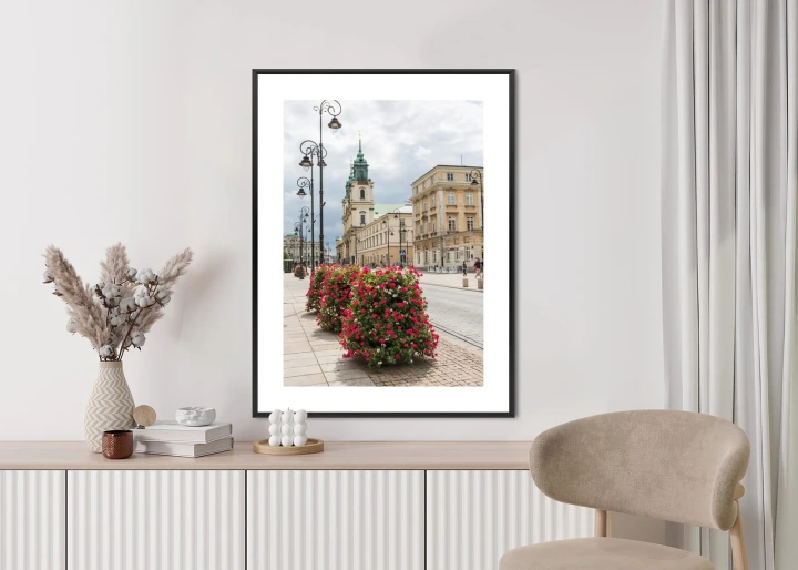 Plakat Kościół Świętego Krzyża W Dzielnicy Śródmieście W Warszawie