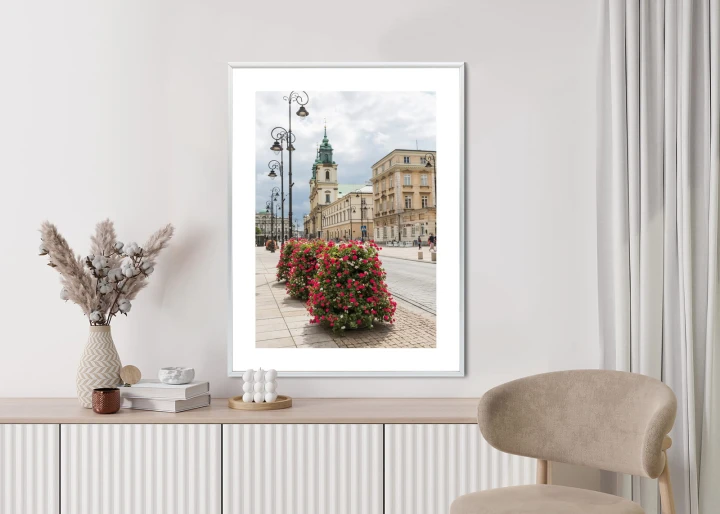 Plakat Kościół Świętego Krzyża W Dzielnicy Śródmieście W Warszawie