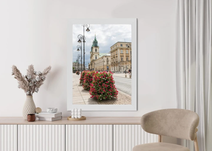 Plakat Kościół Świętego Krzyża W Dzielnicy Śródmieście W Warszawie