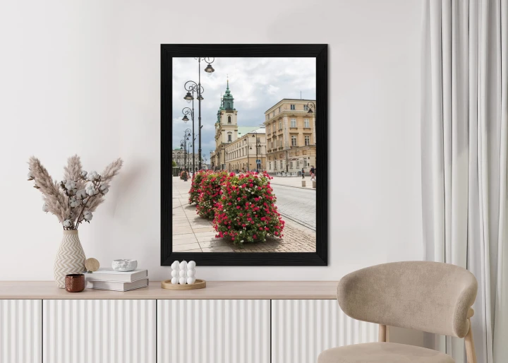 Plakat Kościół Świętego Krzyża W Dzielnicy Śródmieście W Warszawie