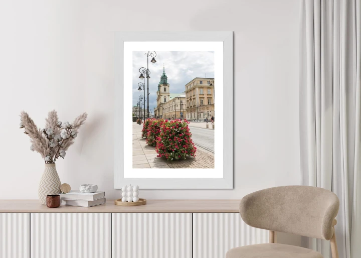 Plakat Kościół Świętego Krzyża W Dzielnicy Śródmieście W Warszawie